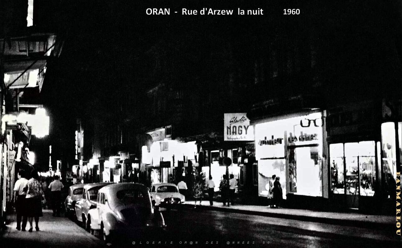 Oran - Rue d'Arzew la Nuit - 1960.jpg